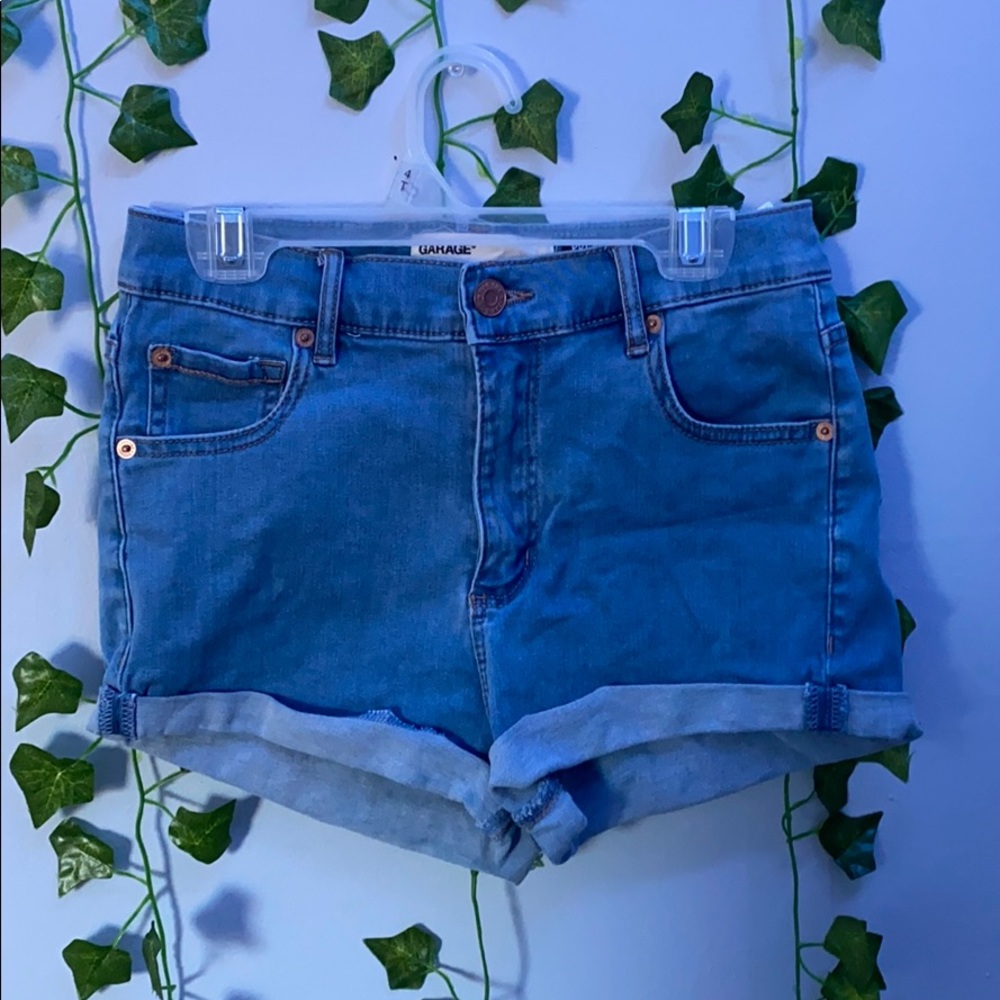garage jean shorts